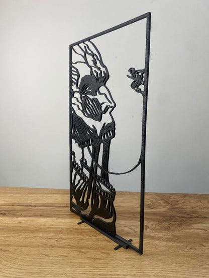 Décoration minimaliste : l’Attaque des titans (SNK) représentant Livaï vs Titan colossal. - GMBT3D