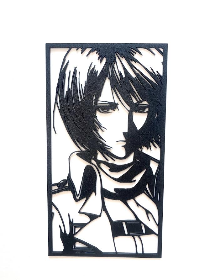 Décoration minimaliste : Mikasa Ackerman (L'attaque des Titans : SNK) - GMBT3D
