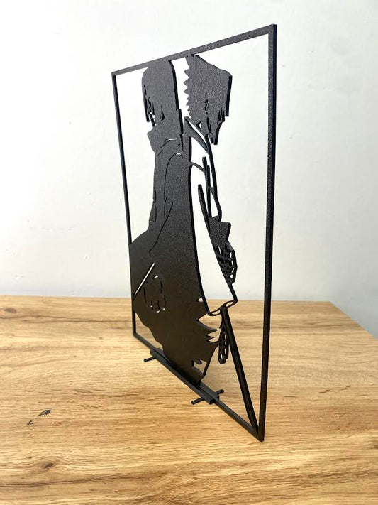 Décoration minimaliste : silhouettes de Itachi et Sasuke Uchiha - GMBT3D